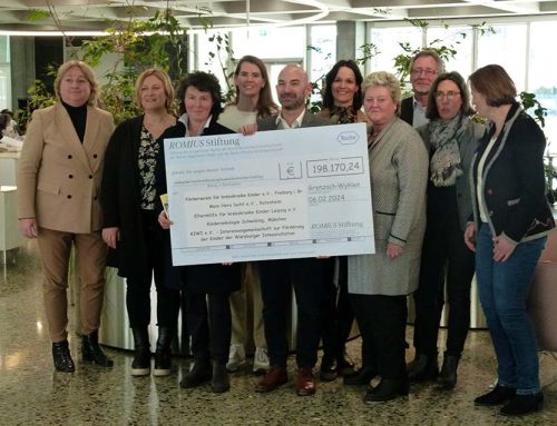 Großspende von 39.600 Euro durch die firmenverbundene ROMIUS-Stiftung